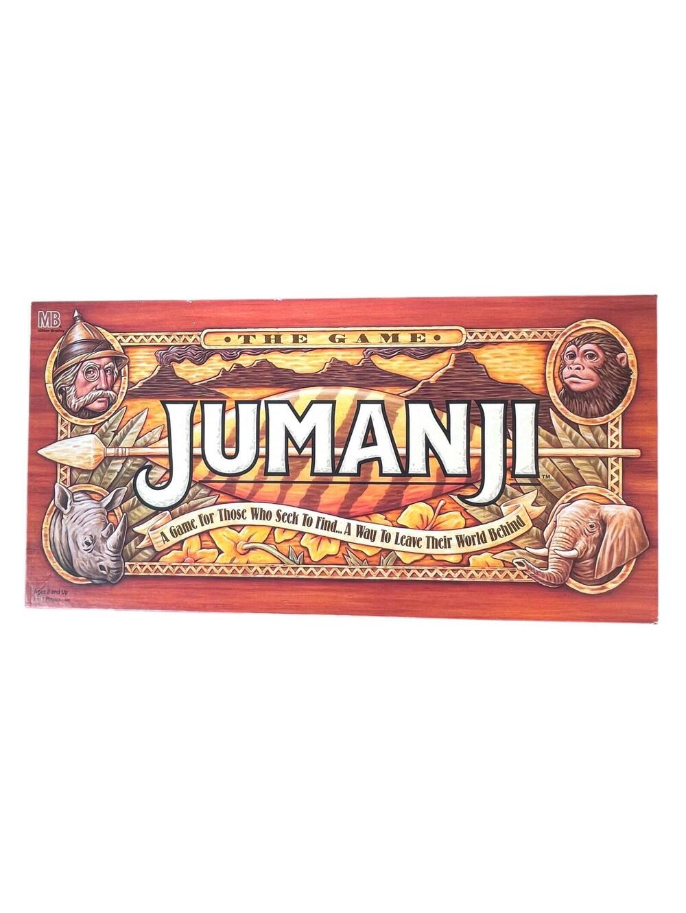 Jumanji Board Game Complete 1995 Milton Bradley Family Game